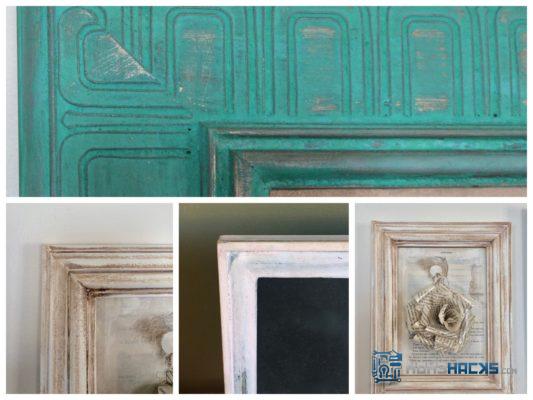 Milk Paint Old Picture Frames
