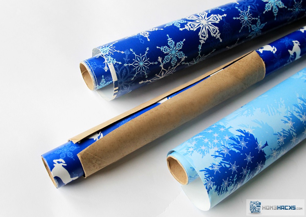 Paper Towel Tube Wrapping Paper Holder HomeHacks