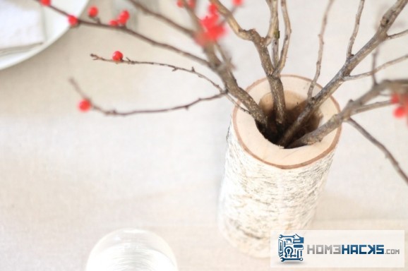 diy birch vase