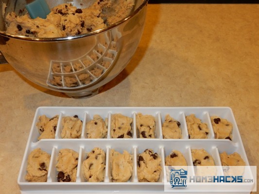 ice cube tray cookie dough