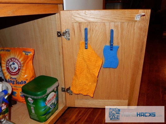 cupboard door storage