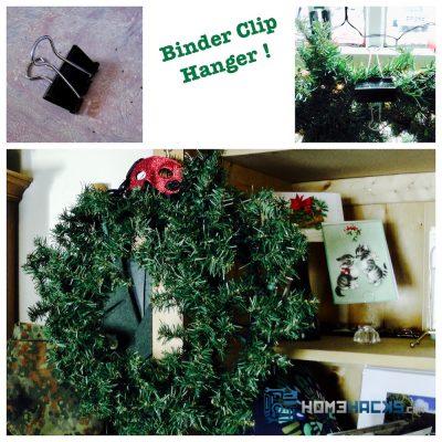 Use Binder Clips to Hang Decorations