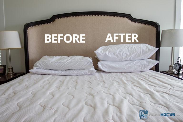 Quickly Fluff Down Pillows in the Dryer HomeHacks