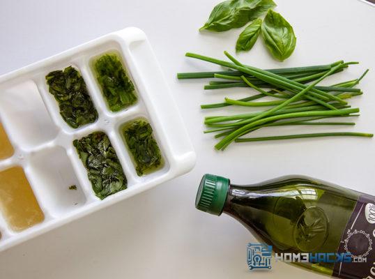 herb ice cubes