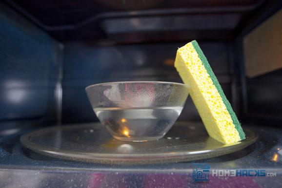 steam clean your microwave
