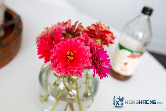apple cider vinegar flowers