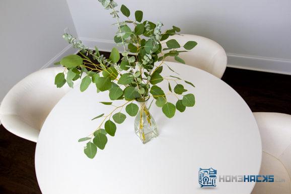 inexpensive eucalyptus centerpiece