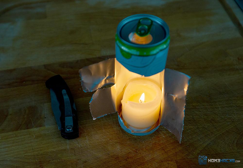 Survival Hack Aluminum Can Lantern - HomeHacks